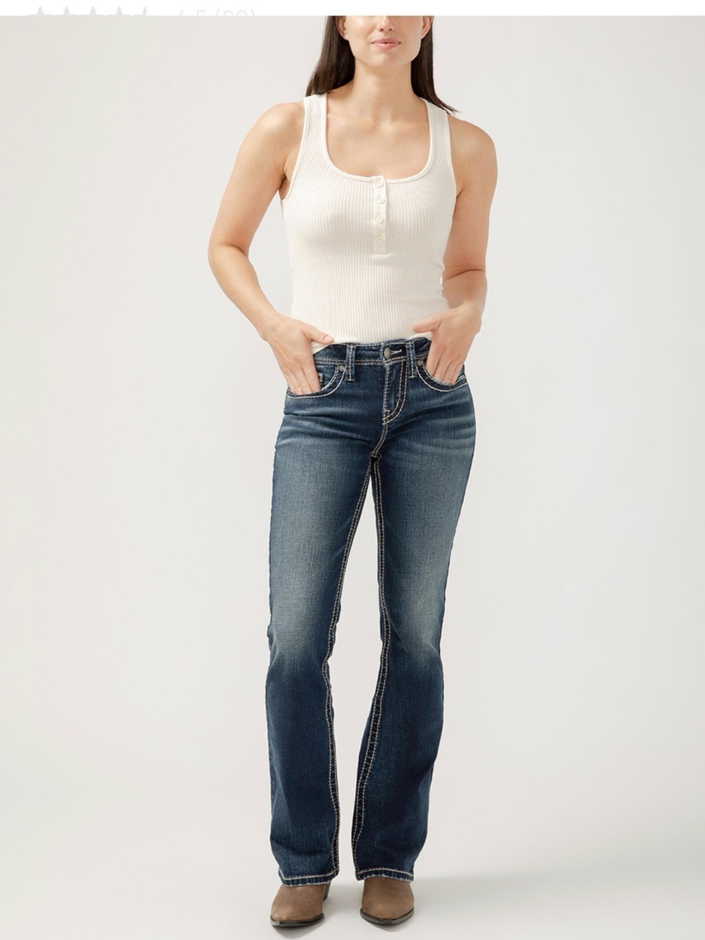 Silver Jeans Dark Blue Bootcut Jeans